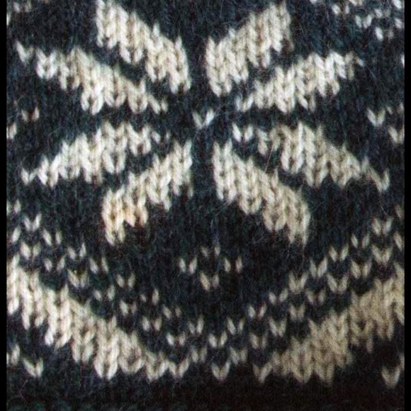 NWT IZOD Peacoat Blue Long Sleeve Fair Isle Quarter-Zip Sweater M - Picture 7 of 9